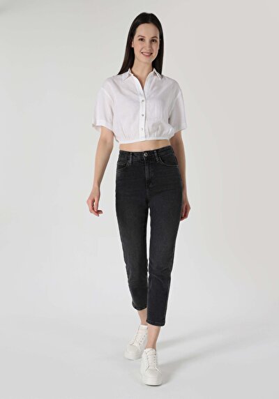 Image de Chemise À Manches Courtes Blanc Regular Fit Femme