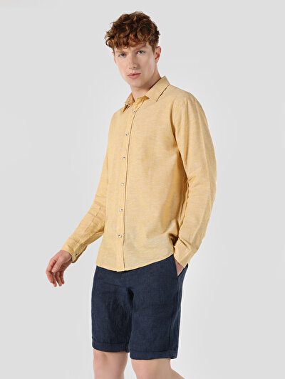 Afficher les détails de Chemise À Manches Longues Safran Comfort Fit   Homme