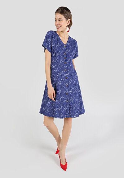 Image de Robe Bleu Slim Fit Femme