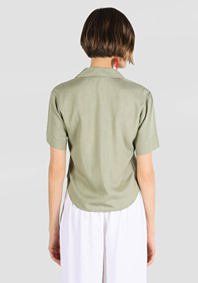 Image de Chemise À Manches Courtes Vert  Regular Fit Femme