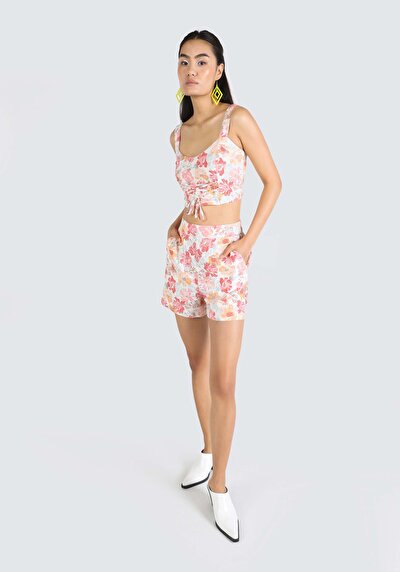 Image de Chemise À Manches Courtes Multicolou Slim Fit Femme