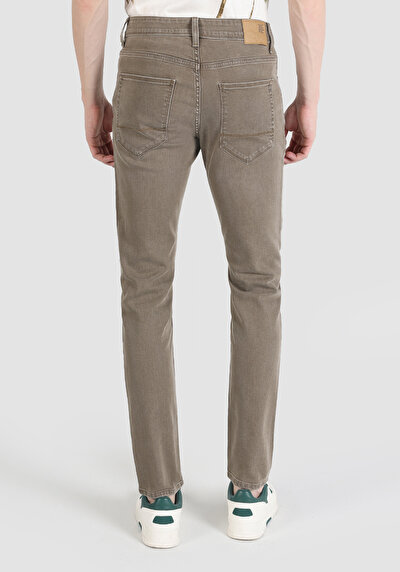 Image de 044 Karl Pantalon Kaki   En  Straight Fit Homme