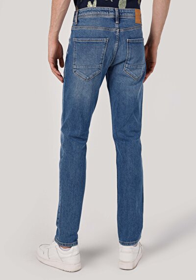 Image de 044 Karl Pantalon Bleu En Straight Fit Homme