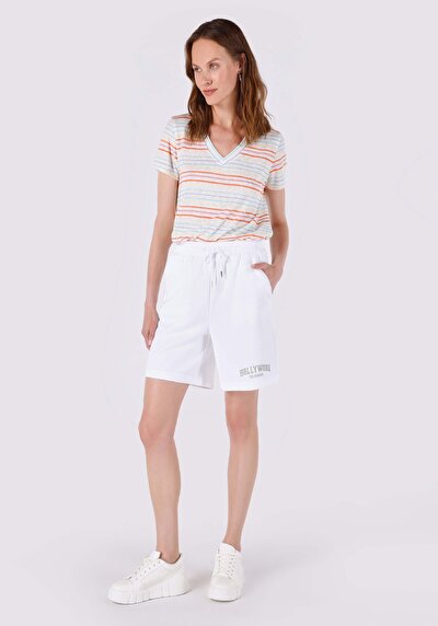 Image de Short Blanc Slim Fit Femme