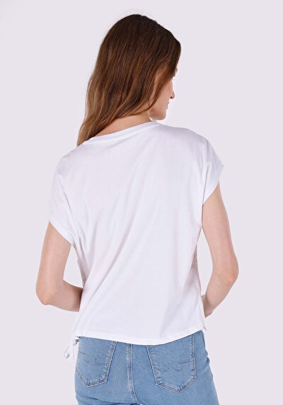 Image de T-shirt À Manches Courtes Blanc Regular Fit  Femme