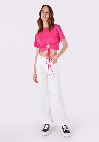 Image de 791 Monica Pantalon Blanc   En  Regular Fit Femme