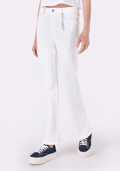 Image de 791 Monica Pantalon Blanc En Regular Fit Femme