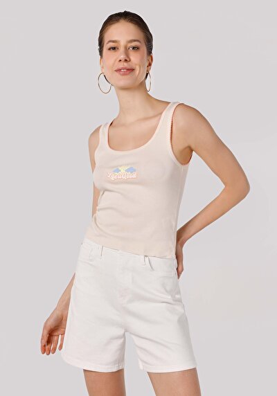 Image de Athlète Ecru Regular Fit Femme