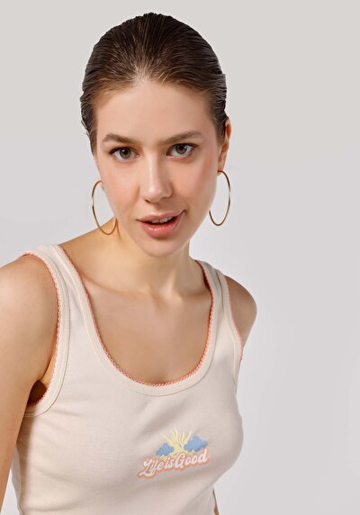 Image de Athlète Ecru Regular Fit Femme