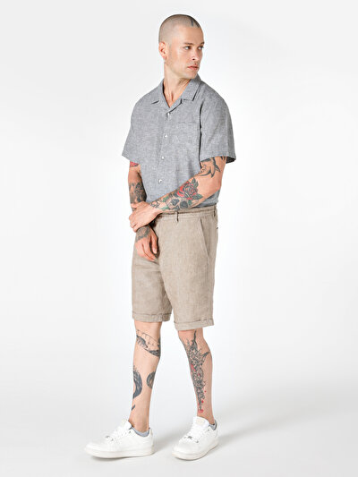 Afficher les détails de Short Marron Regular Fit Homme