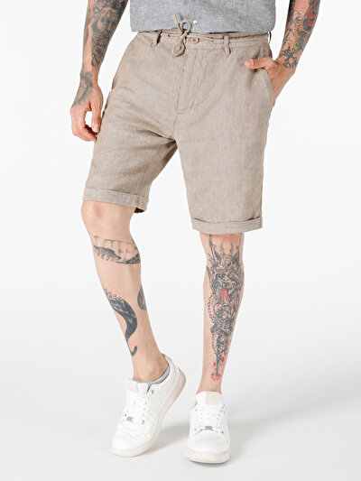Afficher les détails de Short Marron Regular Fit Homme