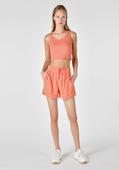 Image de Short Orange Slim Fit Femme