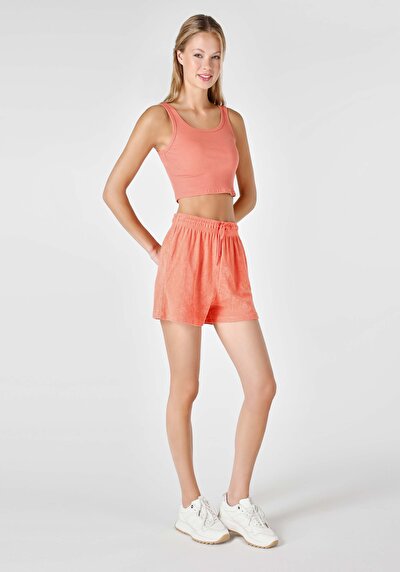 Image de Short Orange Slim Fit Femme