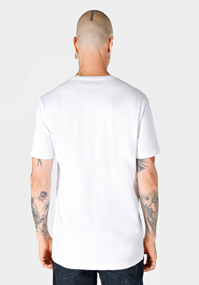 Image de T-shirt À Manches Courtes Blanc Regular Fit Homme