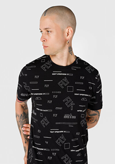 Image de T-shirt À Manches Courtes Noir Regular Fit Homme