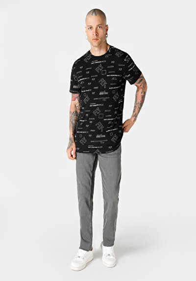Image de T-shirt À Manches Courtes Noir Regular Fit  Homme