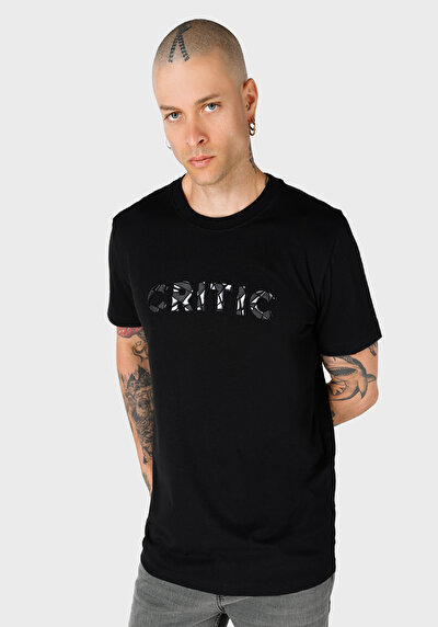 Image de T-shirt À Manches Courtes Noir Regular Fit Homme
