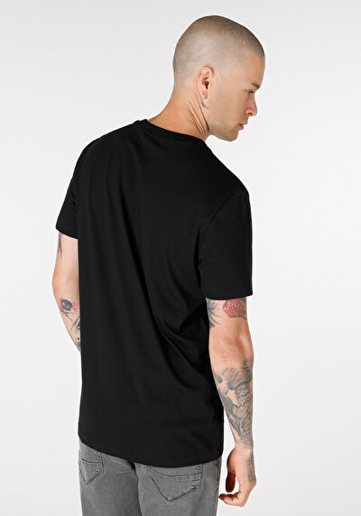 Image de T-shirt À Manches Courtes Noir Regular Fit Homme