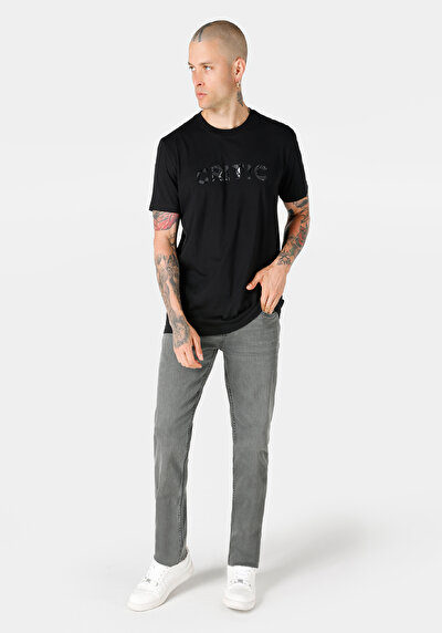 Image de T-shirt À Manches Courtes Noir Regular Fit  Homme
