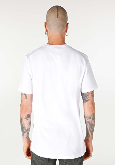 Image de T-shirt À Manches Courtes Blanc Regular Fit  Homme