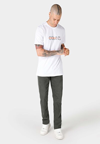 Image de T-shirt À Manches Courtes Blanc Regular Fit Homme
