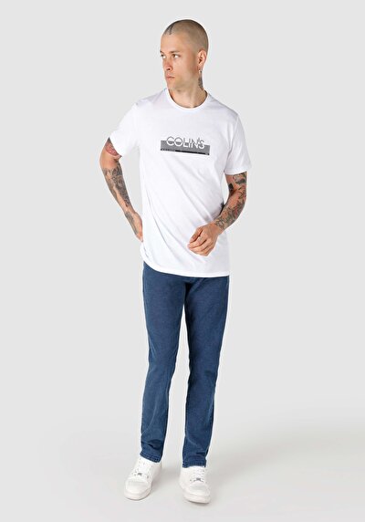 Image de T-shirt À Manches Courtes Blanc Regular Fit Homme