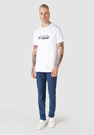 Image de T-shirt À Manches Courtes Blanc Regular Fit  Homme