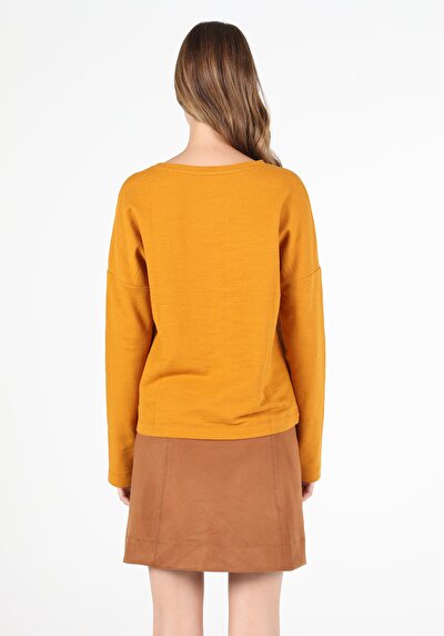 Image de T-shirt À Manches Longues Jaune Regular Fit  Femme