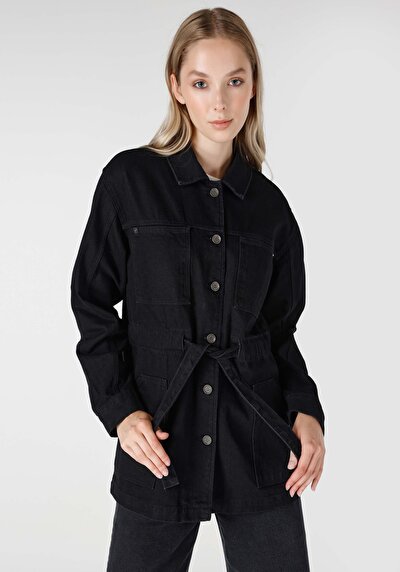Afficher les détails de Veste De Blazer Noir Regular Fit   Femme