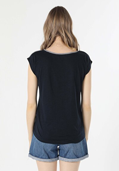 Image de T-shirt À Manches Courtes Marine Regular Fit  Femme