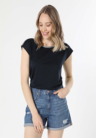 Image de T-shirt À Manches Courtes Marine Regular Fit  Femme