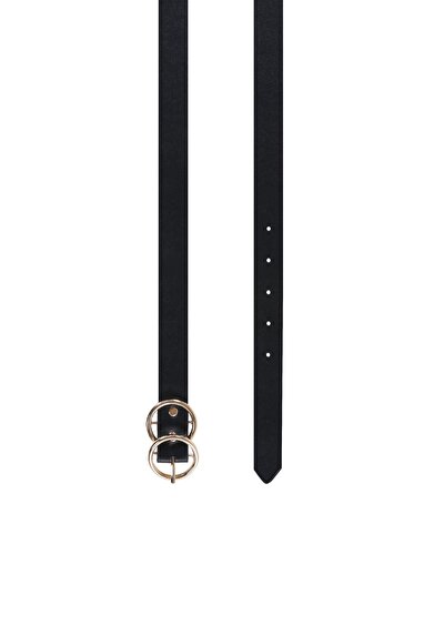 Afficher les détails de Ceinture Noir Modern Fit Femme