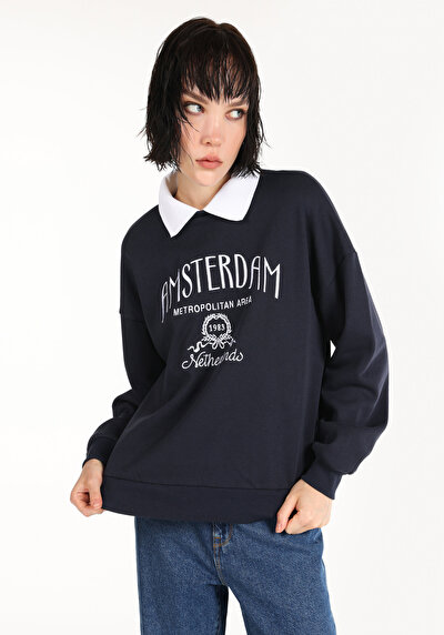 Image de Pull-over Marine Regular Fit  Femme