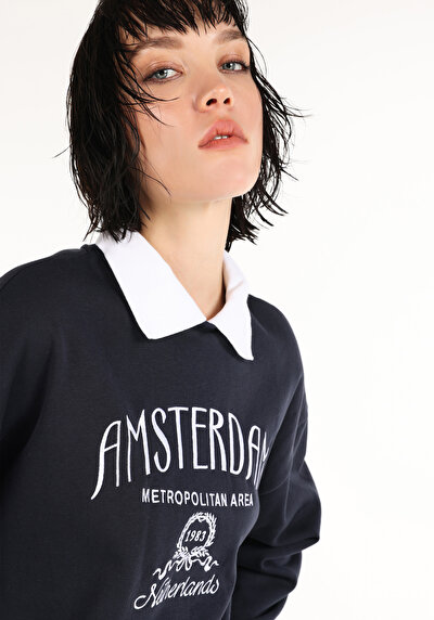 Image de Pull-over Marine Regular Fit  Femme