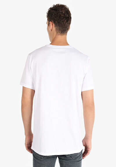Image de T-shirt À Manches Courtes Blanc Regular Fit Homme