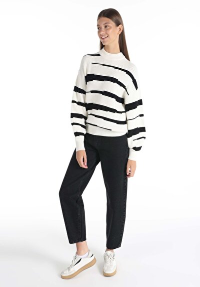 Afficher les détails de Pull Blanc Regular Fit   Femme