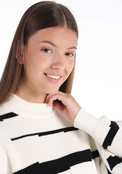Afficher les détails de Pull Blanc Regular Fit   Femme