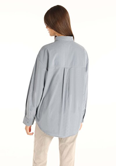 Image de Chemise À Manches Longues Bleu Regular Fit Femme