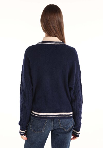Image de Cardigan Tricot Marine Regular Fit Femme