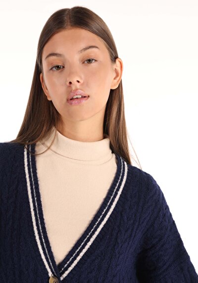 Image de Cardigan Tricot Marine Regular Fit Femme