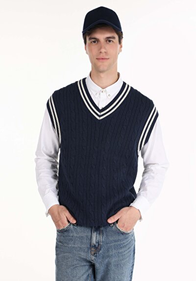 Image de Pull Marine Regular Fit   Homme