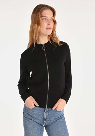 Image de Cardigan Tricot Noir Regular Fit Femme