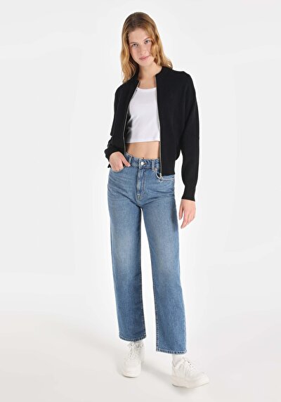 Image de Cardigan Tricot Noir Regular Fit Femme