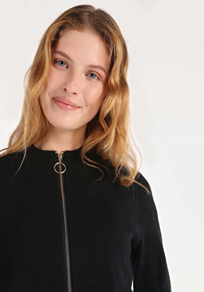 Image de Cardigan Tricot Noir Regular Fit Femme