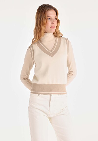 Image de Pull Beige Regular Fit   Femme