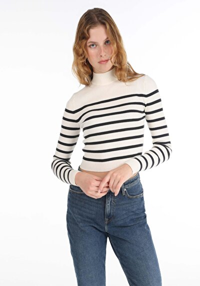 Image de Pull Blanc Slim Fit Femme