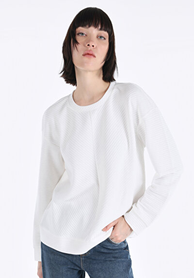 Image de Pull-over Blanc Regular Fit  Femme