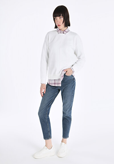 Image de Pull-over Blanc Regular Fit  Femme