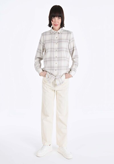 Image de Chemise À Manches Longues Ecru Femme