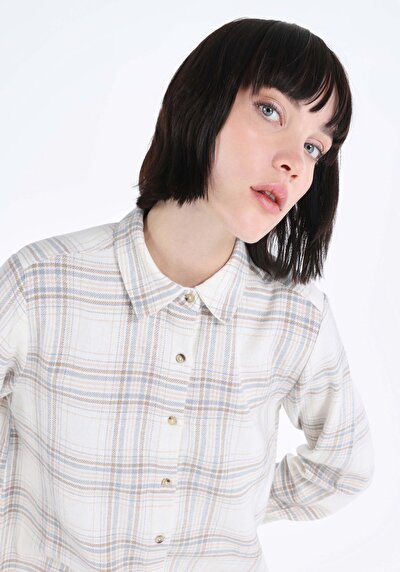 Image de Chemise À Manches Longues Ecru    Femme